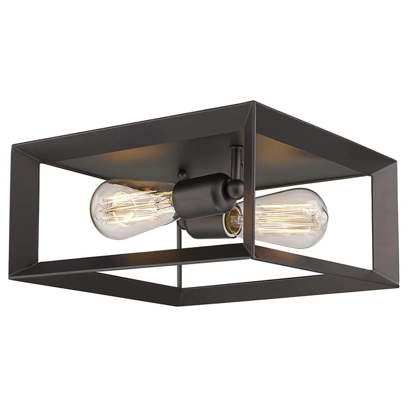 

Retro Iron Art Embedded Iron Lamp Living Room Study Bedroom Corridor Aisle 110V Ceiling Lamp