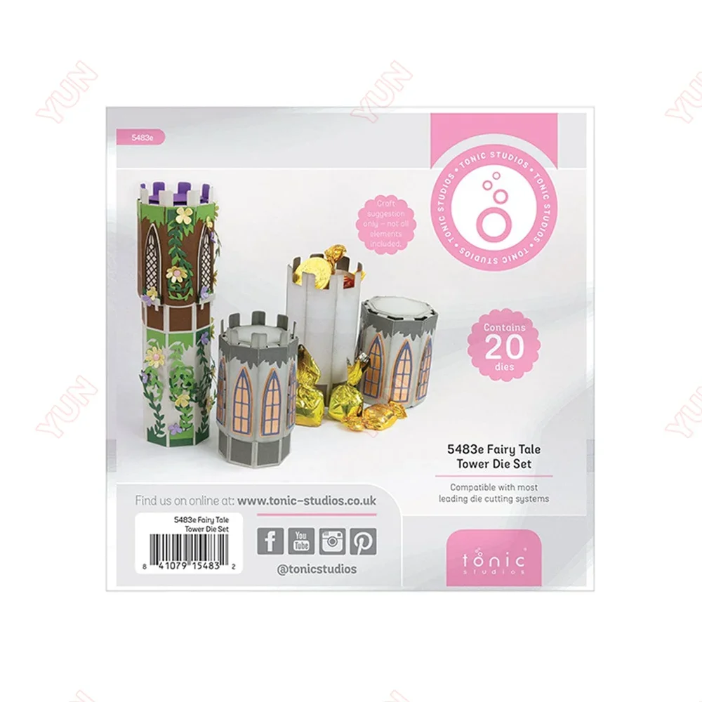 Сказочная башня для скрапбукинга фотошаблон Сделай Сам поздравительная