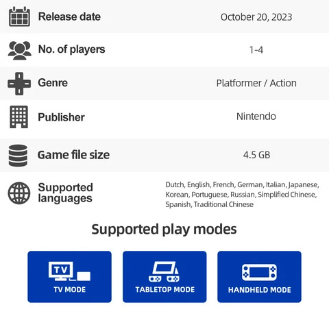 Игра Nintendo Switch Super Mario Bros. Wonder
