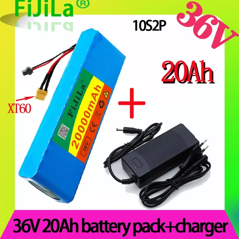

36V 20Ah 10S2P 18650 Rechargeable battery pack 20000mAh,modified Bicycles,electric vehicle 42V Protection PCB +42V Charger