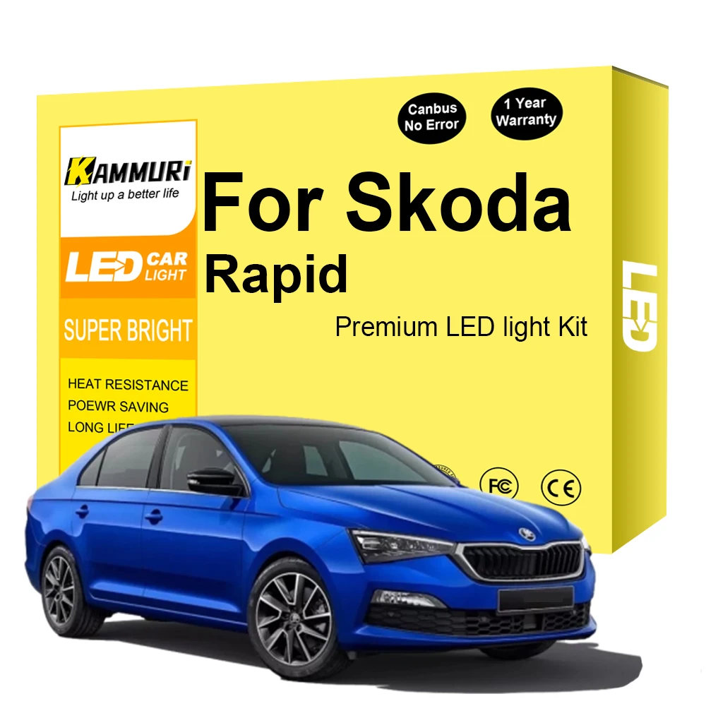 

Светодиодная внутренняя лампа для Skoda Rapid NH1 NH2 NH3 2011-2015 2016 2017 2018 2019 2020 2021 2022 аксессуары автомобильная лампа Canbus
