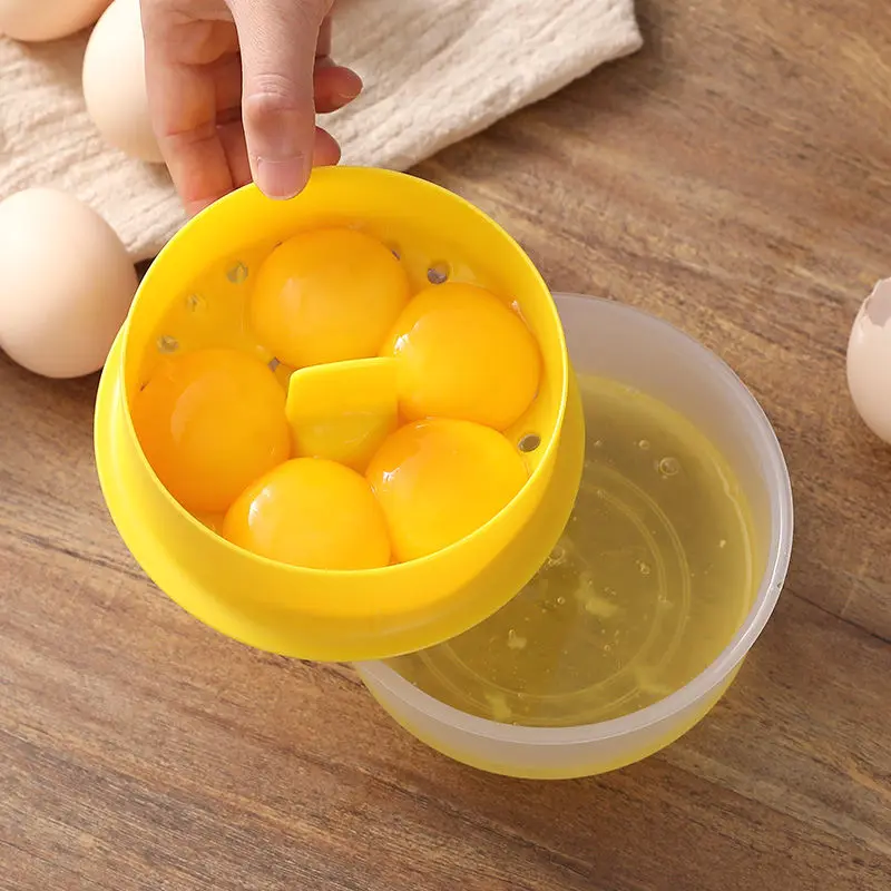

Egg Separator with Storage Box Egg White Yolk Separator Kitchen Gadgets Egg Tools Household Cake Accessories Egg Dividers