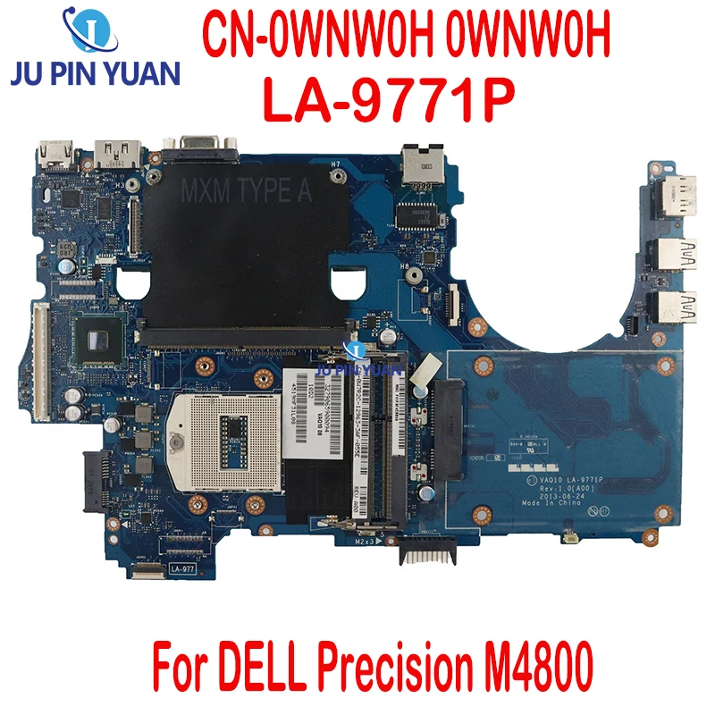 

CN-0WNW0H 0WNW0H для DELL Precision M4800 Материнская плата ноутбука LA-9771P SR17C DDR3 Материнская плата для ноутбука DDR3