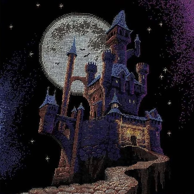 

14/16/18/27/28 высококачественный красивый Счетный Набор для вышивки крестиком риолис 1084 Лунная ночь фотосессия 55-55