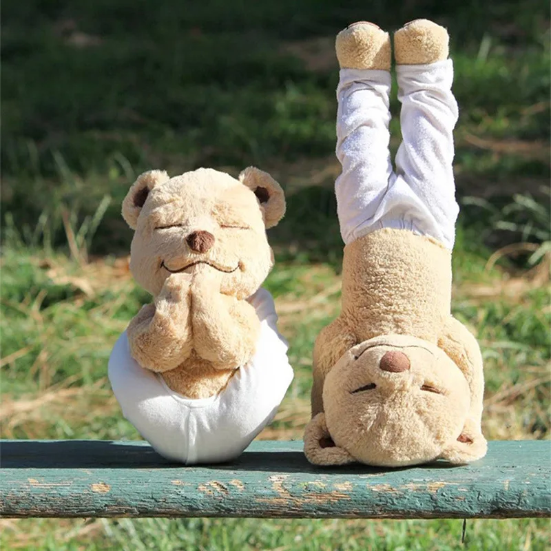 

Stuffed Animals Plush Doll Kawaii Cute Yoga Bear Soft Stiffed Doll Kung Fu Bear Plush Toys Doll For Baby Kids Plushies Toy
