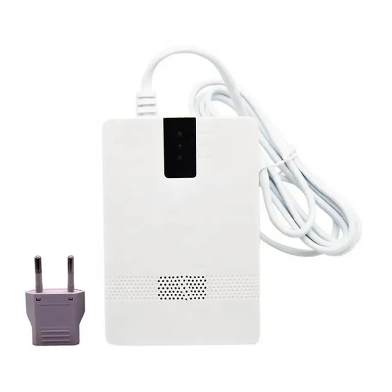 

Умный датчик утечки газа СО штепсельной вилкой Стандарта ЕС/США/Великобритании, детектор газа с индикацией быстрого воспламеняющегося метана, пропана CH4, сжиженного углеводородного газа