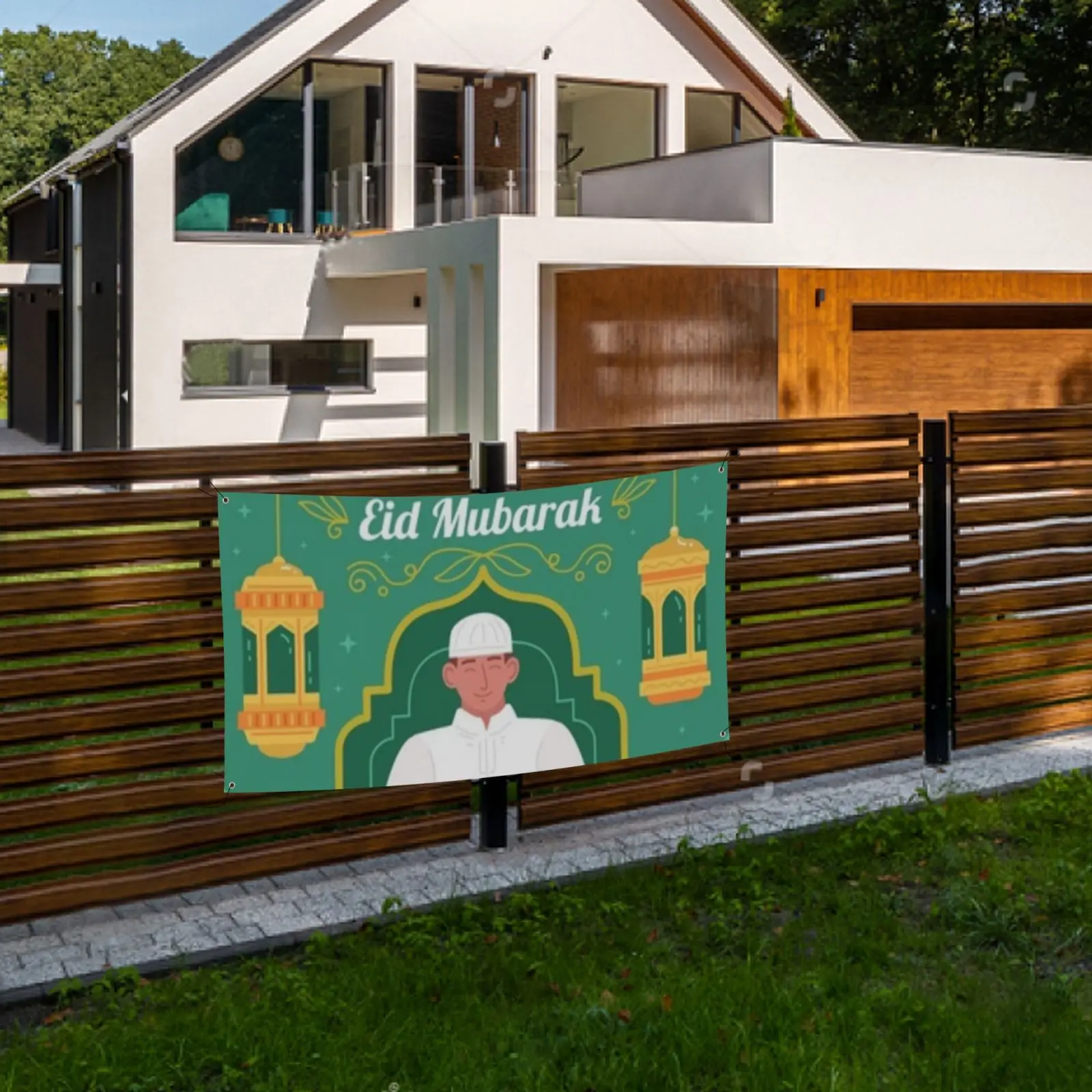 

ИД Мубарак баннер подвесное украшение мусульманский фестиваль праздник Рамадан вечерние Ник Декор