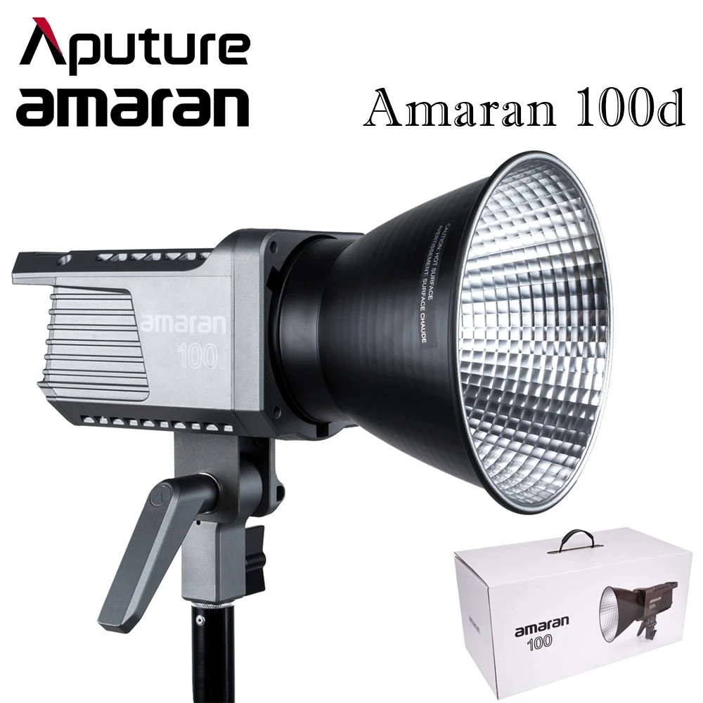 

Aputure Amaran 100D LED Video 130W CRI95+ TLCI96+ 39,500 Lux@1m Bluetooth App Control 8 Lighting Effects DC/AC Power Supply
