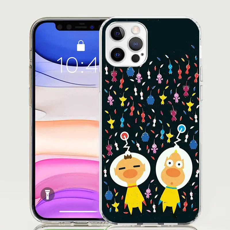 Фото Чехол для телефона Game P-PikminS 4 для Apple iPhone 17 16 15 14 Plus 13 12 Pro Max 11 17E 16E 7 SE 8 + SE 2020 Trend Fundas 17 Ai №2