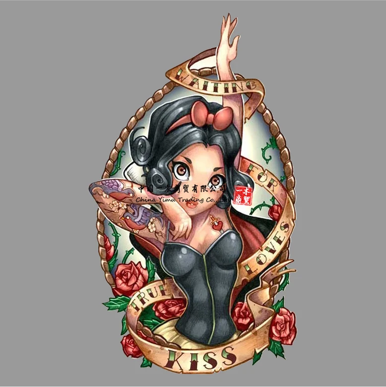 

Mermaid sticker Vintage Racing Sticker Lady Luck Decal tattoo sticker Tattooed girl sticker Suitable for SUV RV 4x4 moto Window