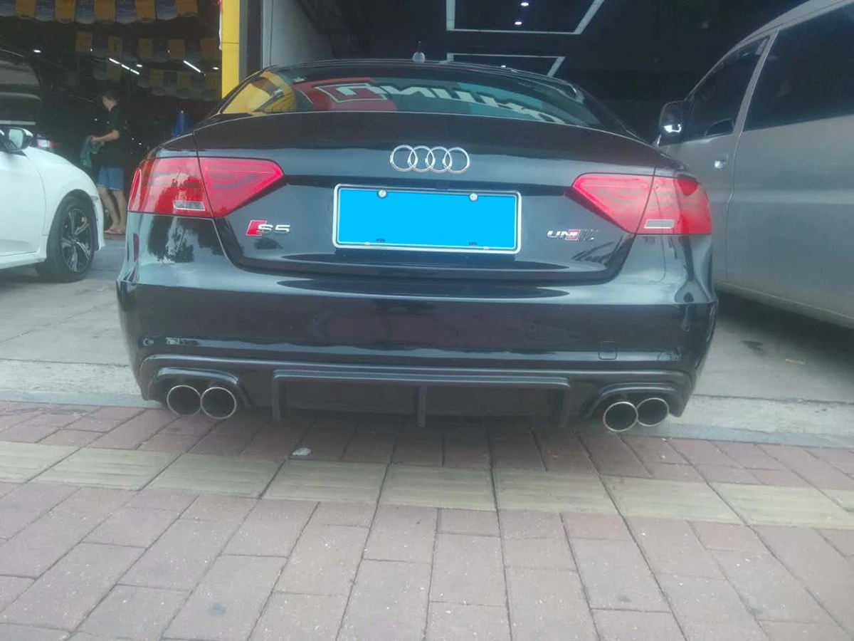 Задний диффузор из углеродного волокна Facelift модификация заднего бампера для Audi A5