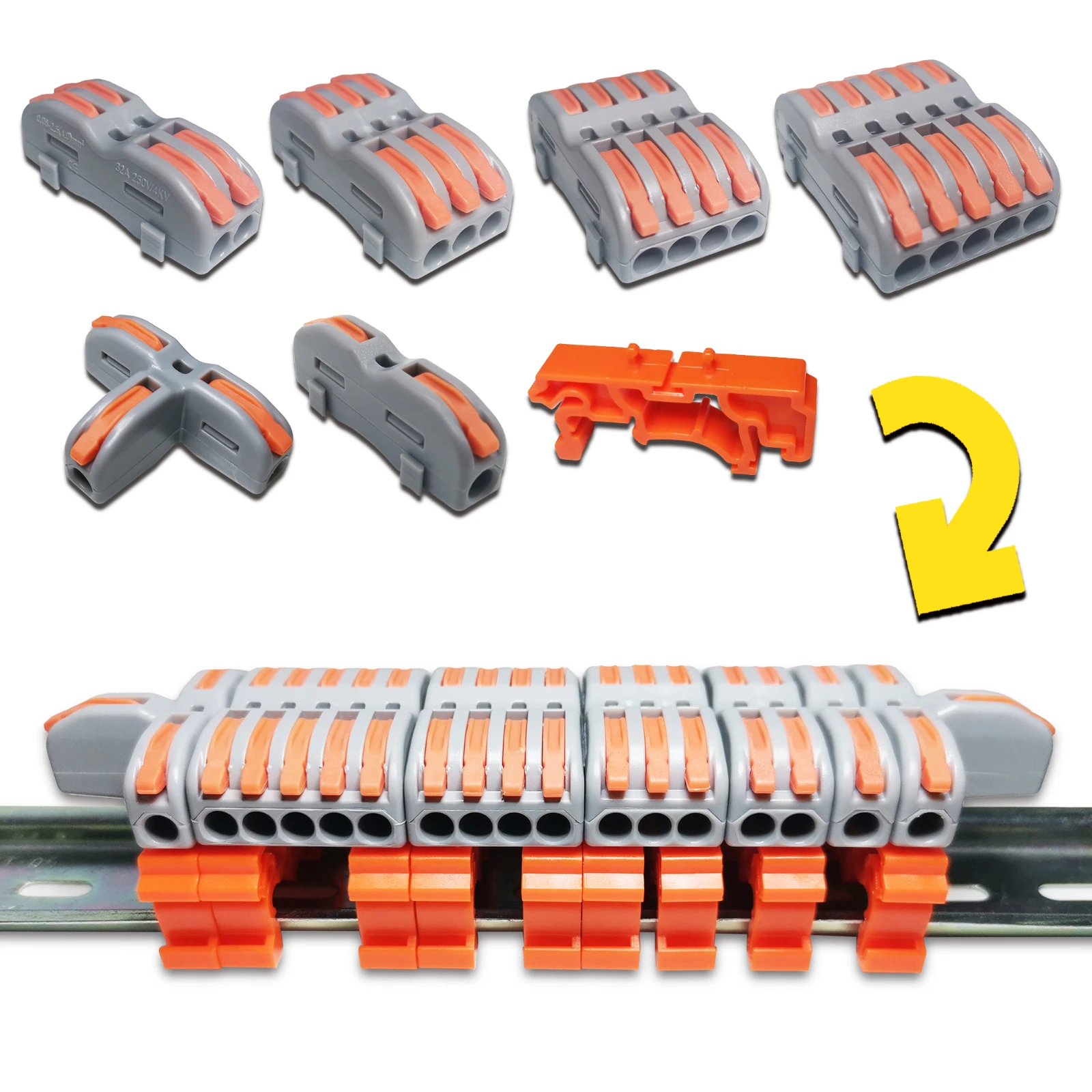 Миниатюрные быстроразъемные соединители для проводов универсальный компактный