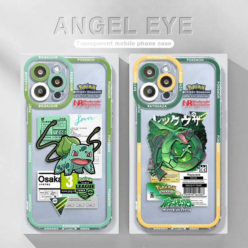 Ash Pikachu Bulbasaur Snorlax Coque For Samsung S23 S20 FE S21 Plus S22 Ultra 5G S9 S7 Note 20 10 S10 Lite S10e S8 S20FE Note20