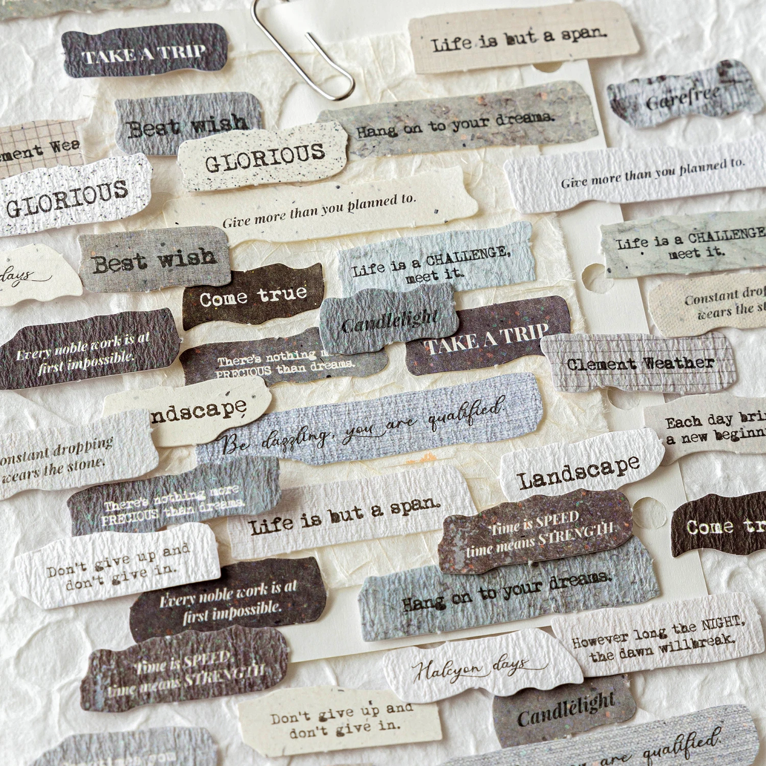 50 pcs/Pack Vintage English Journal Stickers DIY S