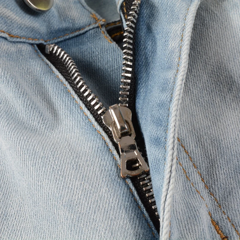 Fashion Streetwear Men Jeans Retro Light Blue Stretch Slim Fit Hole Ripped Jeans Men Patch Designer Hip Hop Brand Pants Hombre