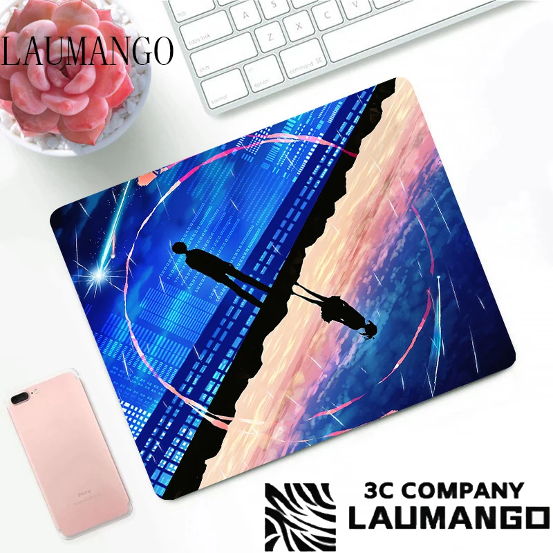 

Cute Mouse Pad Gamer Anime Your Name Rubber Mat Kawaii Accessories Mini Computer Office Accessory Deskmat Gaming Mousepad Pc Hot