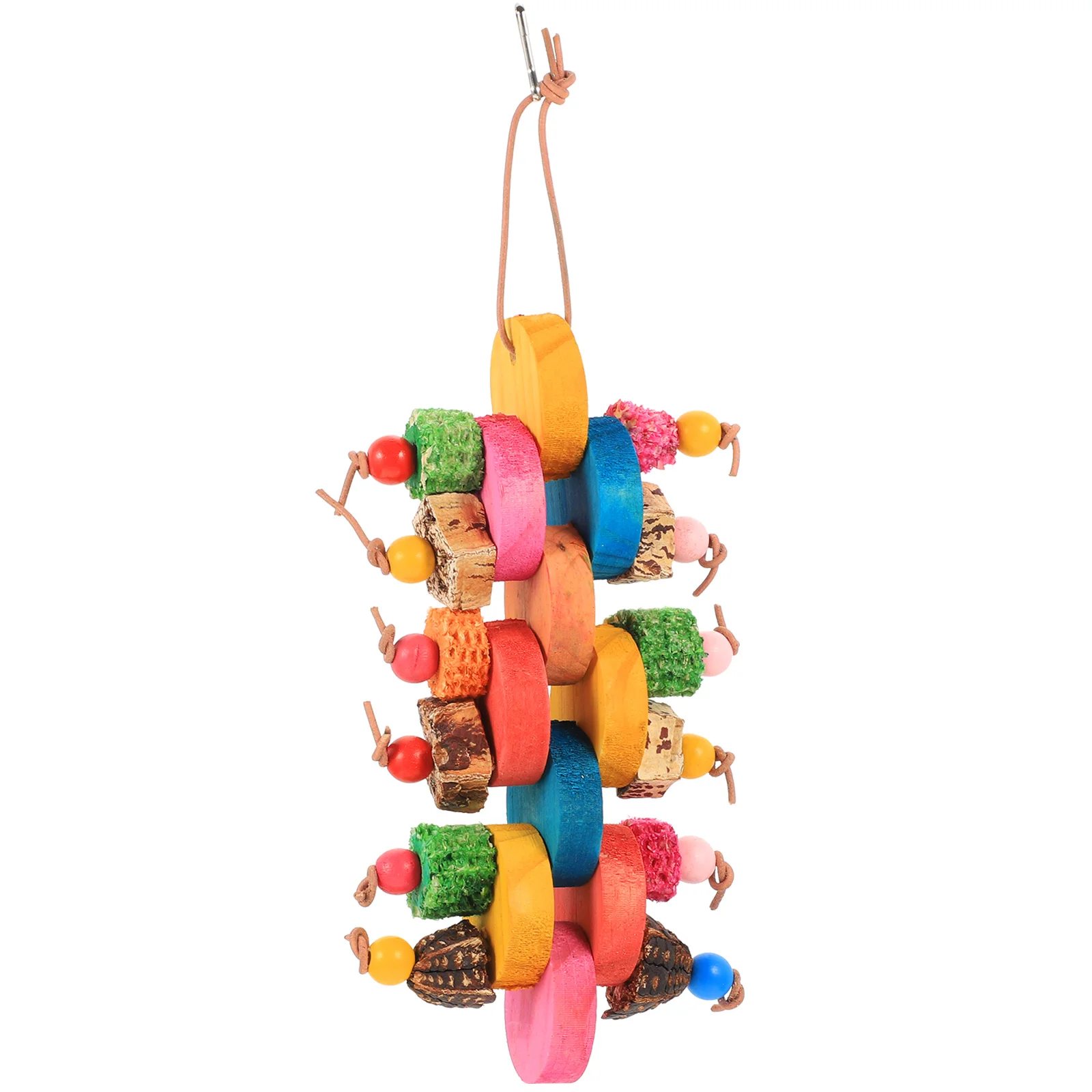 

Жевательная клетка для попугаев, клетка для жевания, интересные товары, устойчивые к износу подвесные Красивые забавные большие попугаи дл...