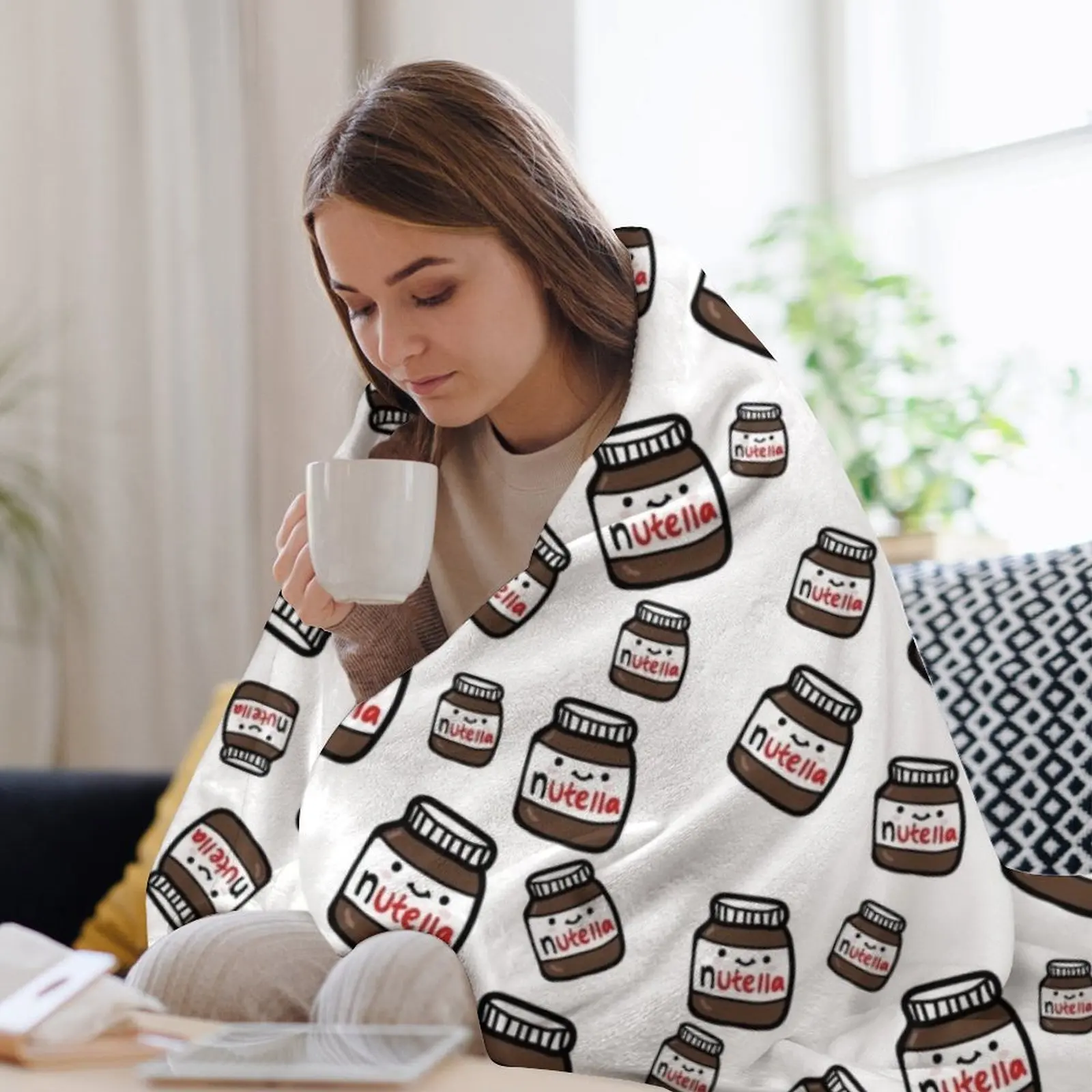 Милые наклейки Неттелла одеяло фланелевая ткань мягкие кровати движущиеся