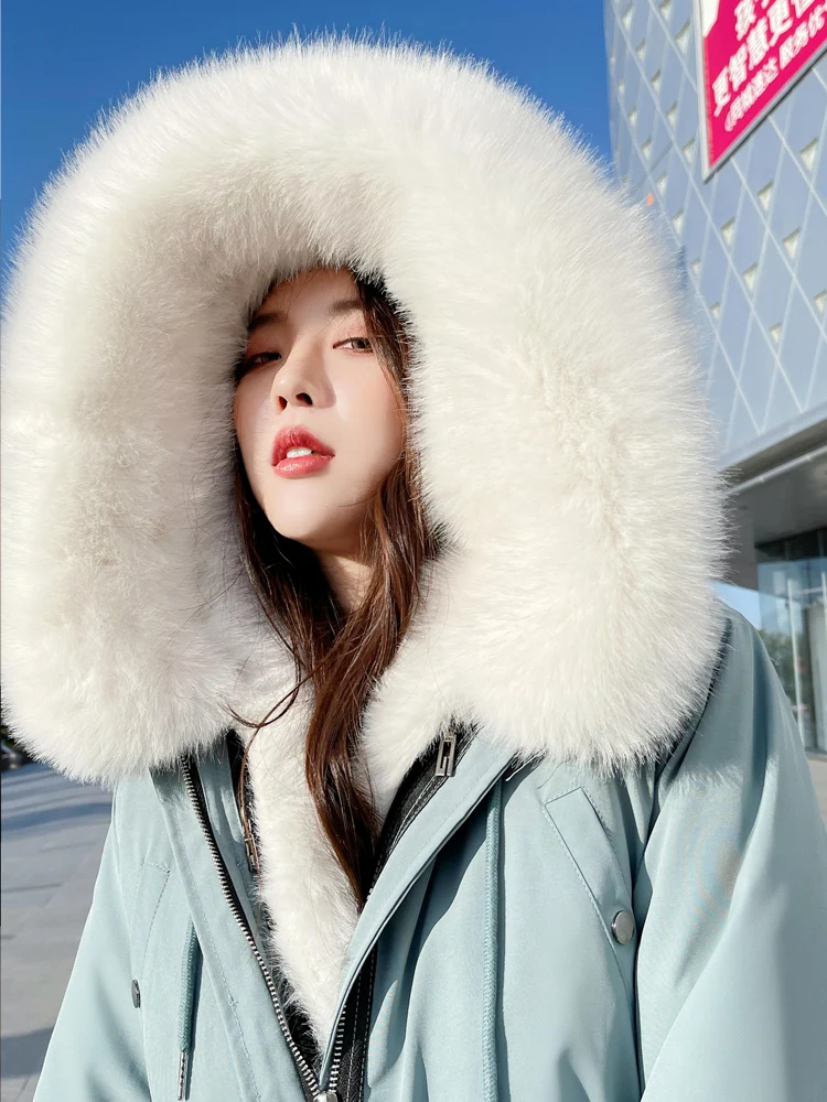 Парка женская зимняя новая верхняя одежда со съемной подкладкой из