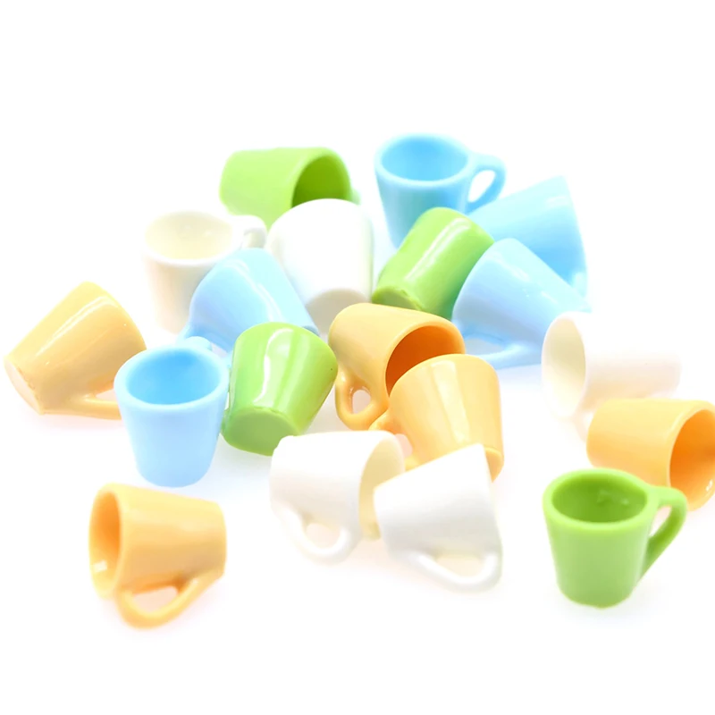 

5Pcs/set Dollhouse Miniature Cup Candy Color Water Mug Drink Cup Model Kids Pretend Play Toy Doll House Accessories