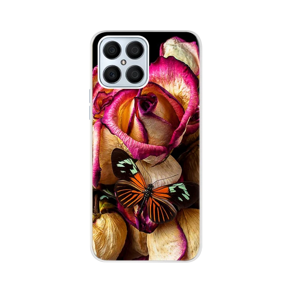 Чехол для Huawei Honor X8 2022 милый чехол с рисунком мягкий силиконовый телефона X 8 HonorX8