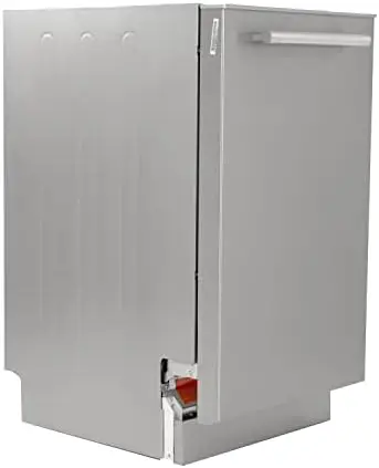 

DWF18V0W Dishwasher 18-Inch Built in with 3 Wash Options and 6 Automatic Cycles, Stainless Steel Construction with Electronic Co