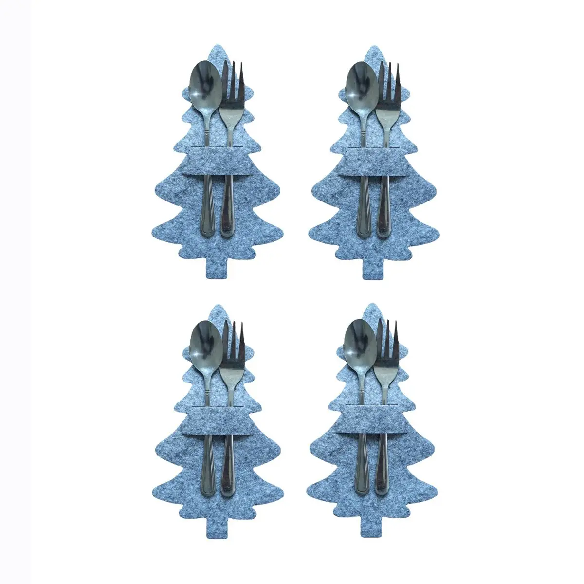 

4 шт., рождественский держатель для ножей и вилок, Санта-Клаус, снежинка, лось, карман для рождественской елки, сумка для столовых приборов, органайзер для посуды из нетканого материала