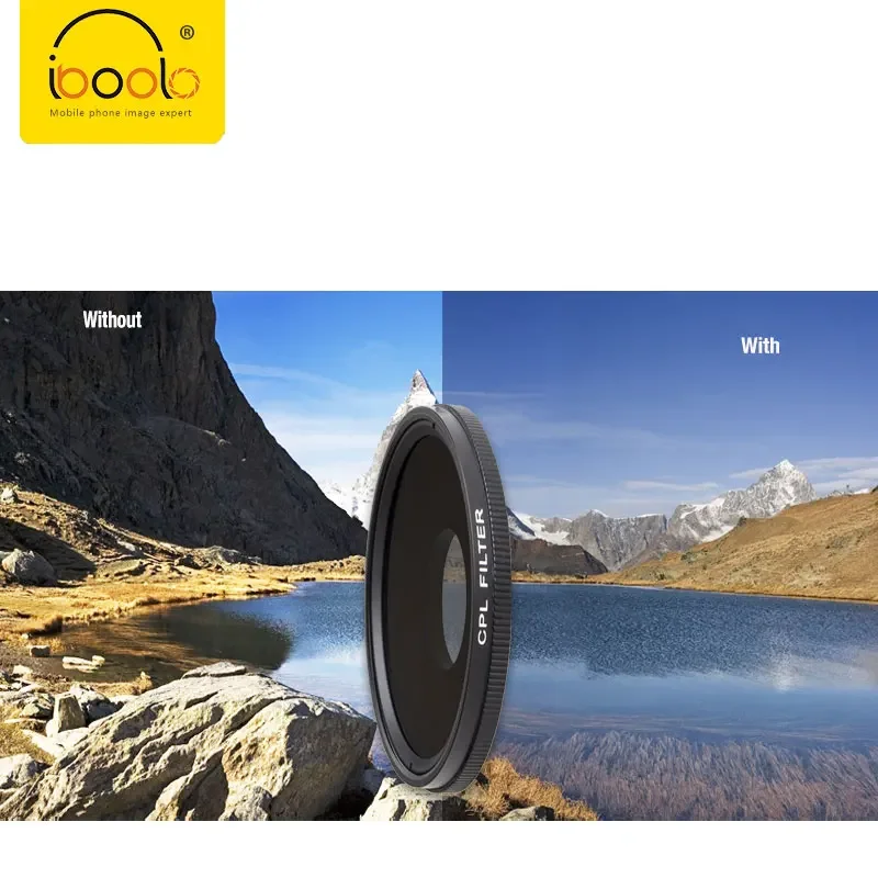 Фильтр CPL IBOOLO Круглый поляризованный фильтр для объектива смартфона мобильного