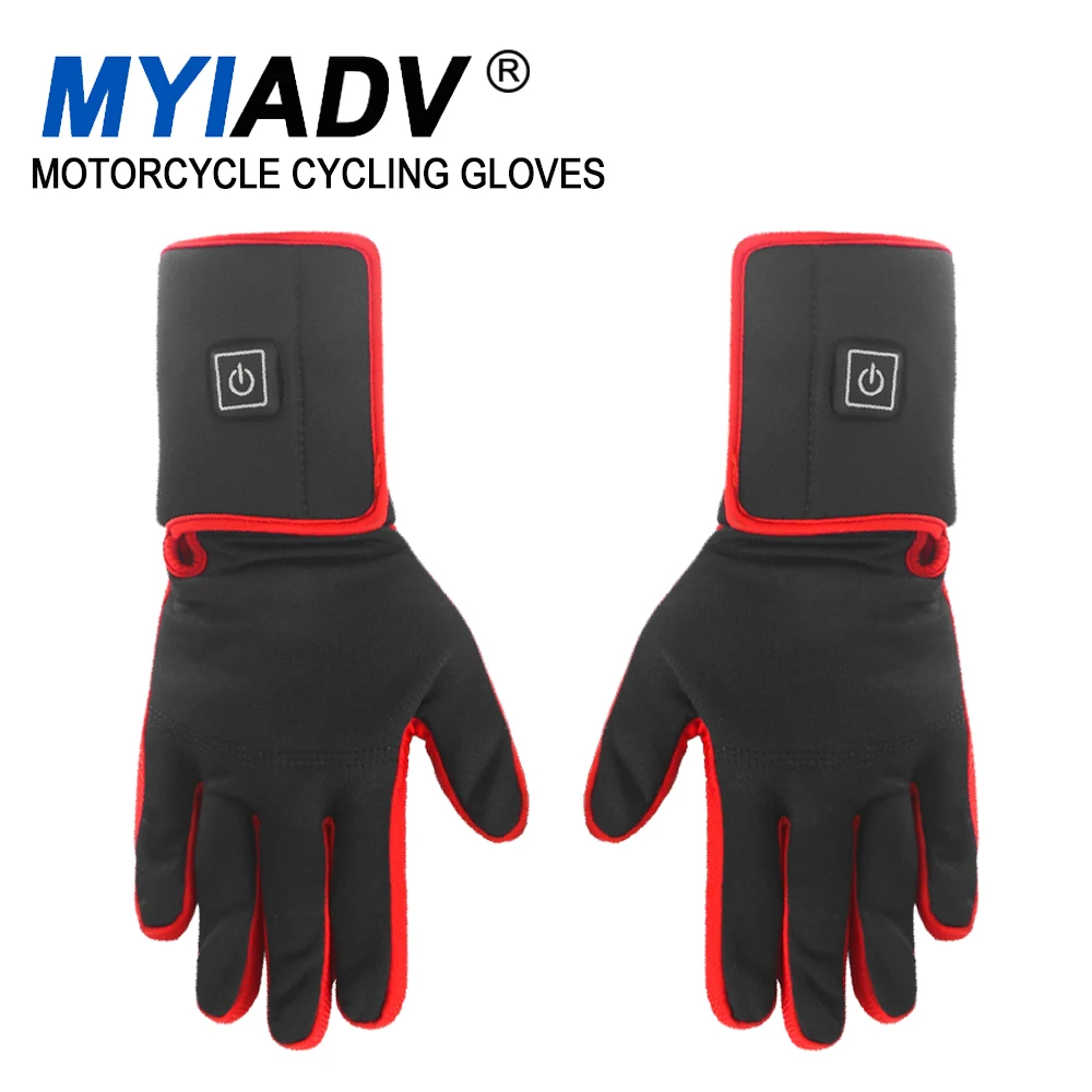 7.4V 2200MAH Motorcycle Electric Heated Gloves Rechargeable Battery Waterproof Touch Screen Cycling Heating Gloves For Men Women