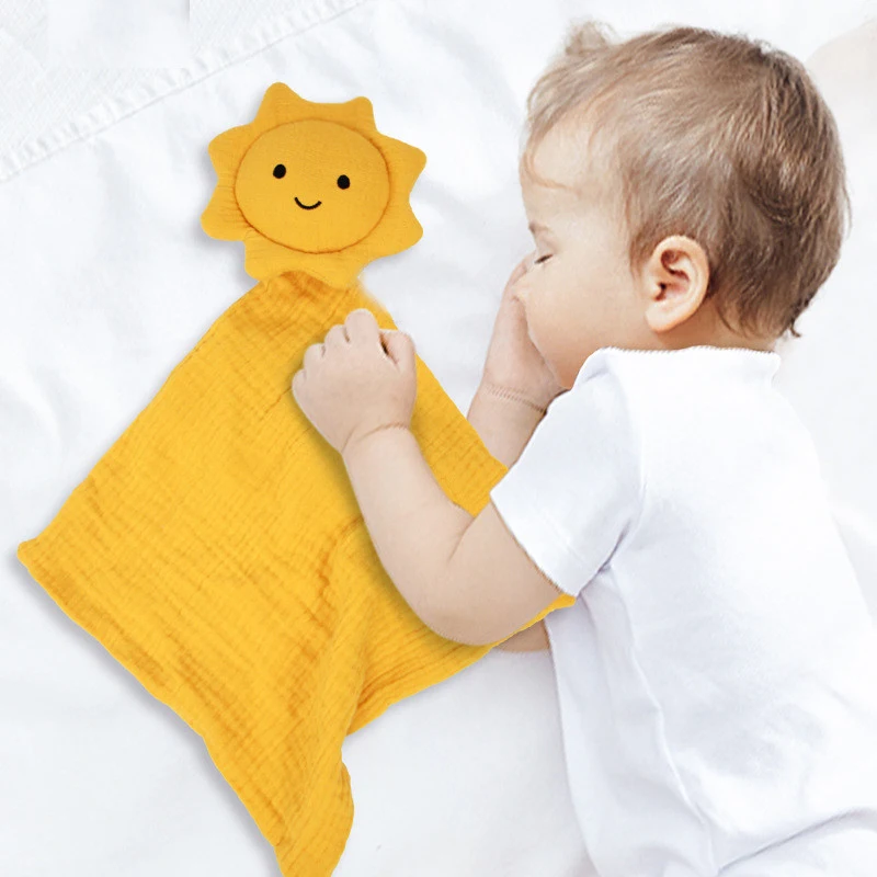 

Soft Newborn Baby Sleeping Dolls Cartoon Kids Sleep Toy Soothe Appease Teether Towel Bibs Cotton Muslin Comforter Blankets