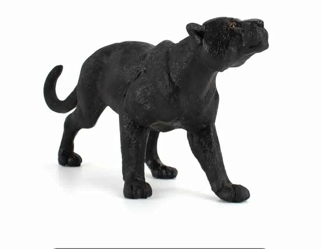 Фигурка черного модель пантера в виде диких животных