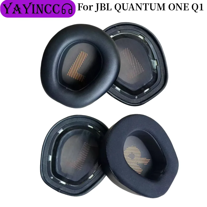 Фото Сменные амбушюры с гелевым наполнителем для наушников JBL QUANTUM ONE Q1, амбушюры из пены с эффектом памяти, высококачественные амбушюры, кожаный чехол, накладки на уши №2