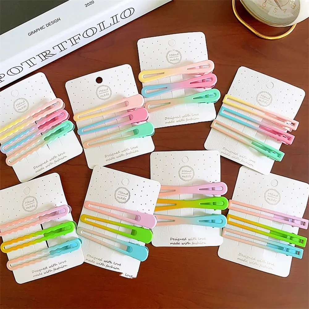 

3 шт./набор, разноцветные градиентные мини-заколки для волос