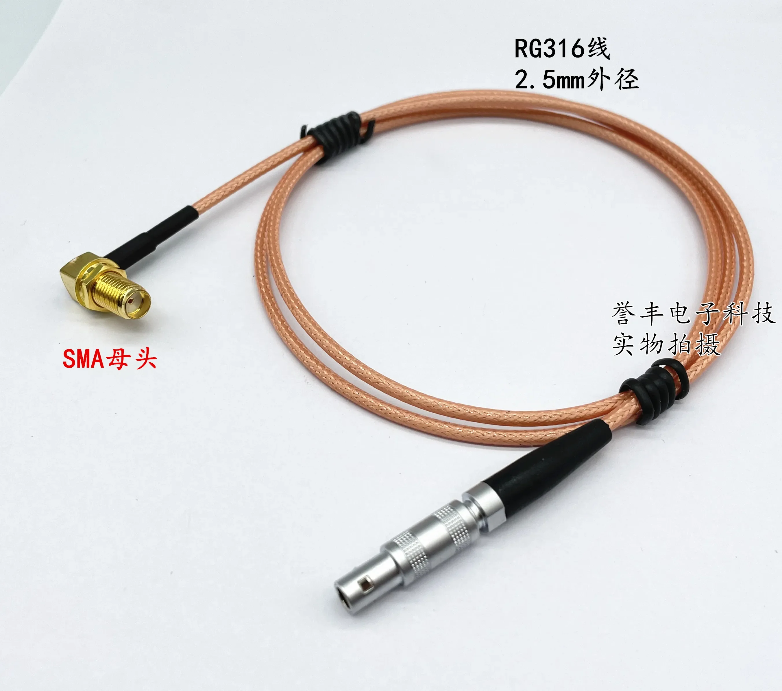 Изогнутая шина Lemo 00-SMA RG316 детектор изъянов аудио и видео сигнала одножильный