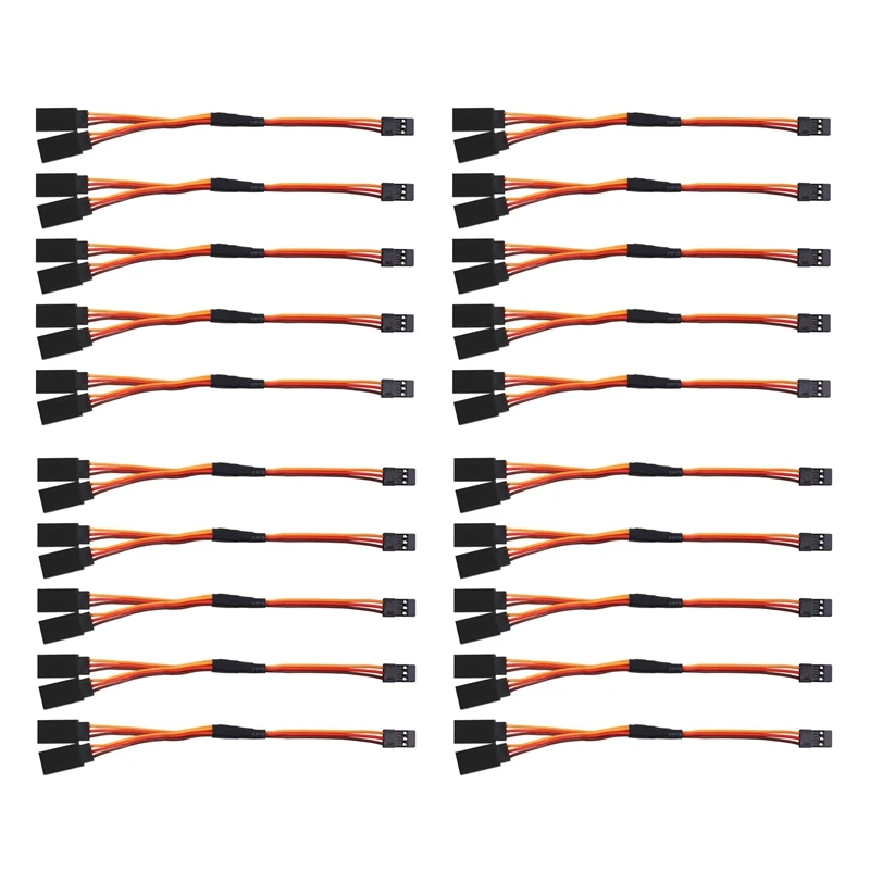 

20Pcs 150Mm Y Type Extended Line Extension Lead Wire Cable For Futaba Jr Y Harness Servo Lead Extension Retail