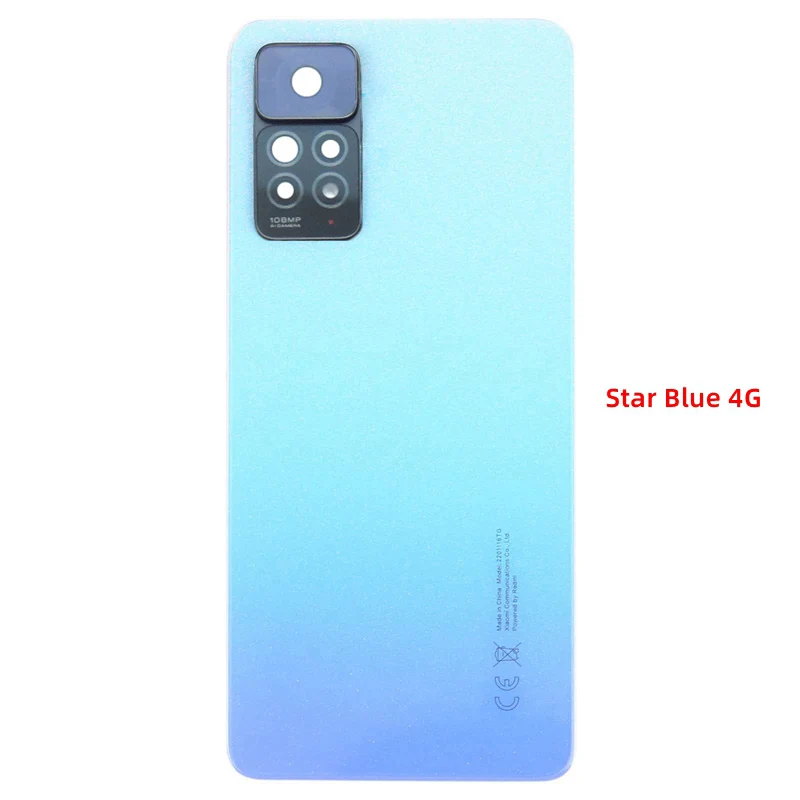 Задняя крышка батарейного отсека для Xiaomi Redmi Note 11 Pro 4G/5G задняя шасси с объективом