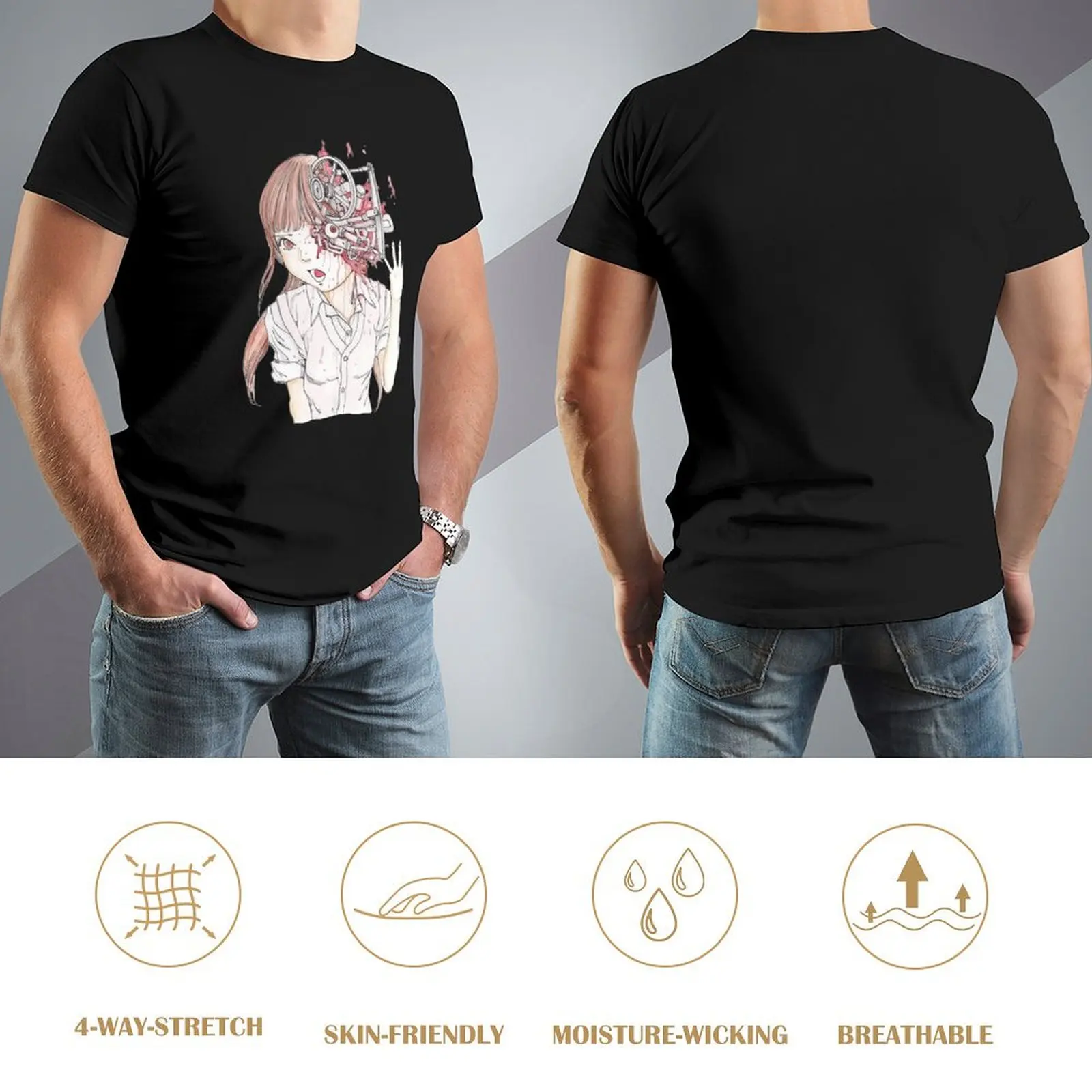 Футболка Shintaro Kago милые топы летние футболки с рисунком компрессионная рубашка