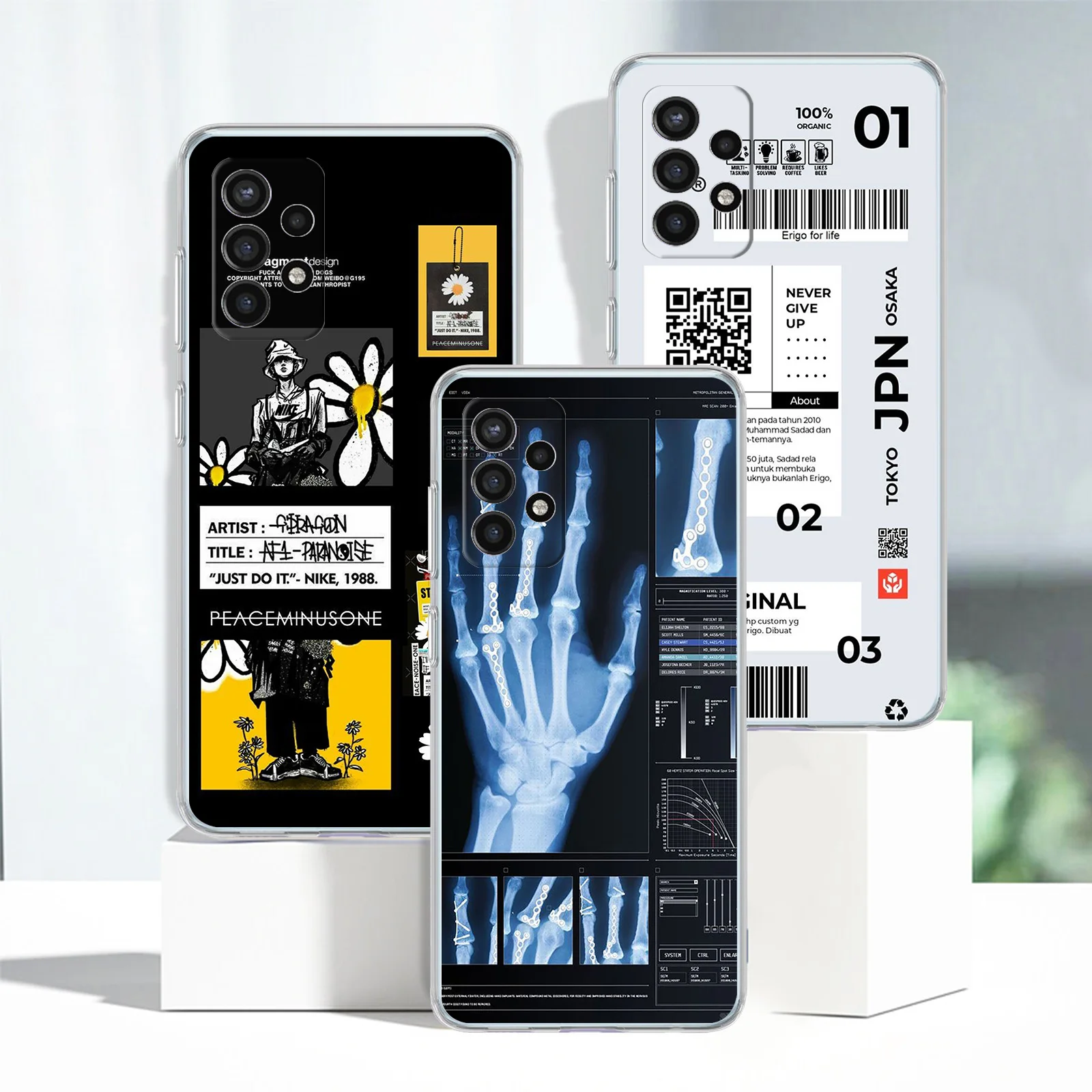 

Luxury Fashion Poster Case For Samsung Galaxy A52 A53 A12 A13 A32 A51 A23 A21s A71 A33 A22 A31 A72 A73 A50 A70 Clear Phone Cover