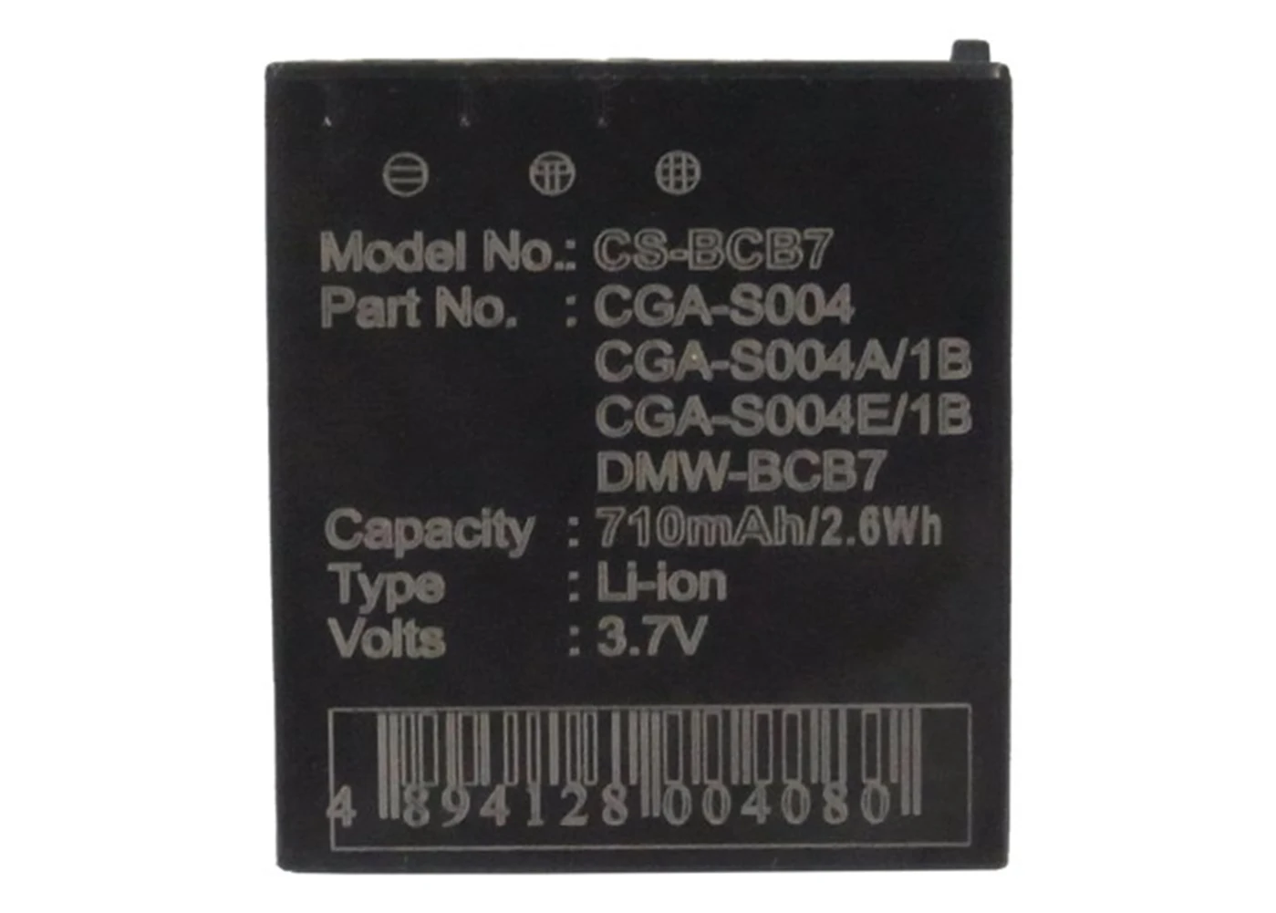 

Cameron Sino 710mA Battery for Panasonic DMC-FX7EBS,DMC-FX7EG CGA-S004,CGA-S004A,CGA-S004A/1B,CGA-S004E/1B,DMW-BCB7