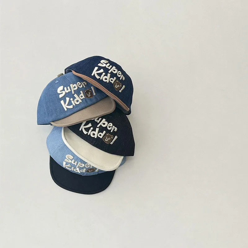 

New Spring and Autumn Denim Soft Brim Soft Top Children's Baseball Cap