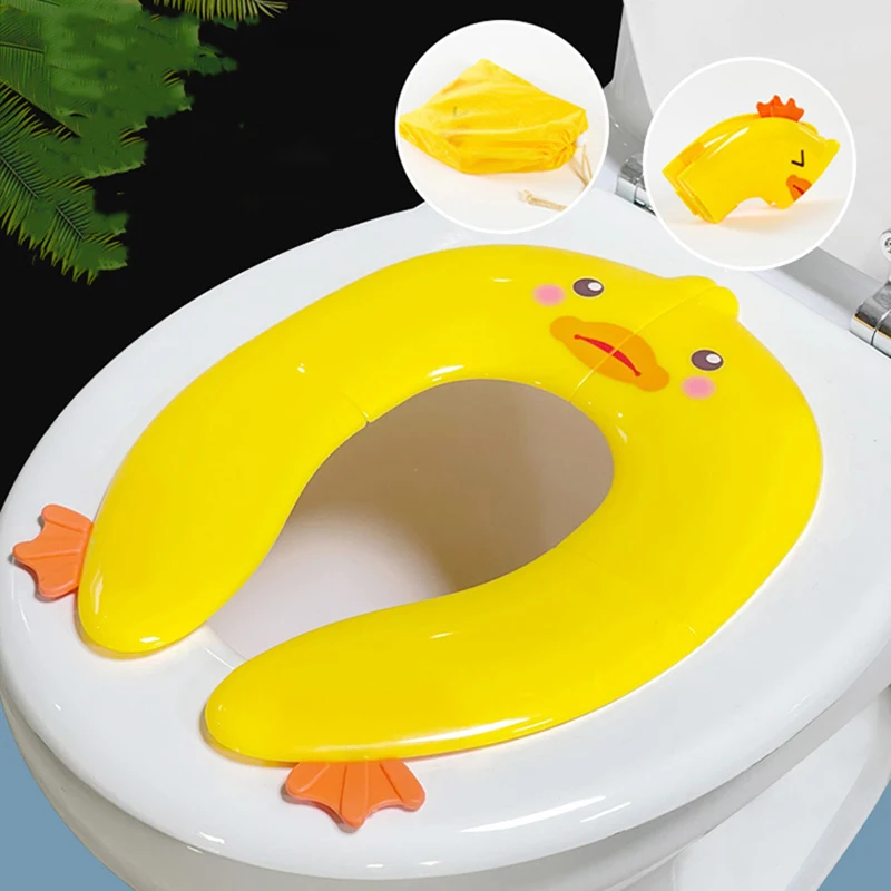 Children's Toilet Seat Baby Travel Folding Potty Seat Toddler Portable Toilet Training Seat Children Pot Chair Mat