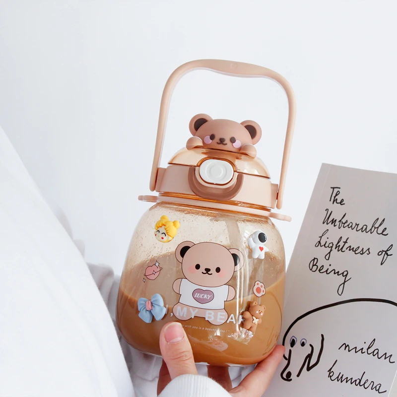 Милая бутылка для воды девочек детская кавайная пластиковая школьная сока