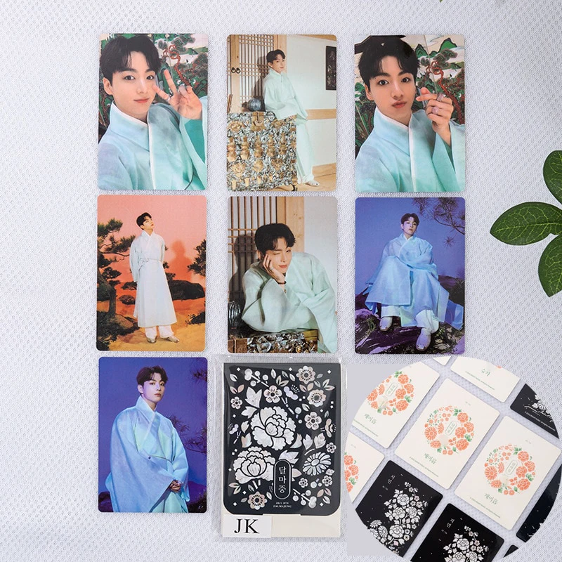 

Kpop Bangtan Boys альбом Dalmajung мини Фотокарточка Середина осени праздничные фотокарточки открытки с официальной упаковкой Lu8132