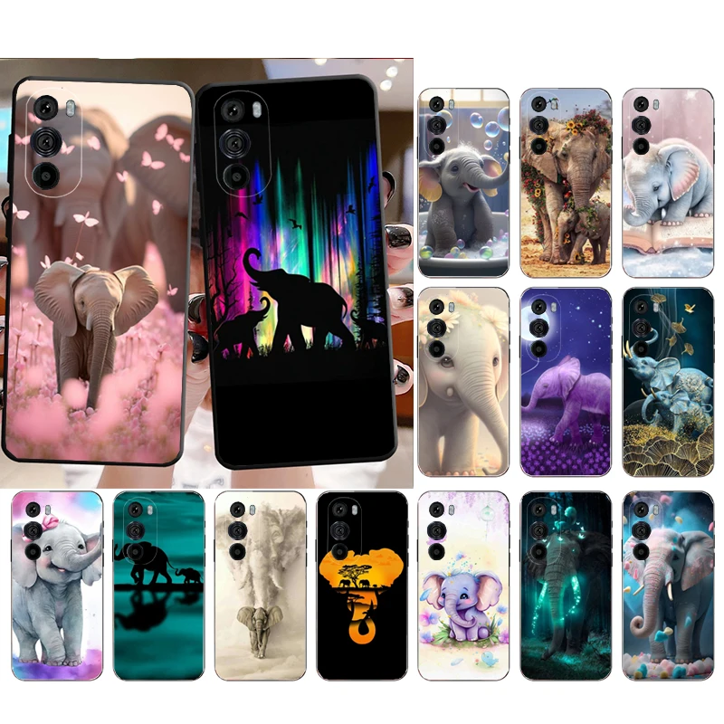 

Animal Elephant Phone Case for Moto E22i E32 E32S E13 E40 E30 E20 Edge X30 20 Lite 20Pro 30 Neo Ultra Fusion E7Power E7Plus