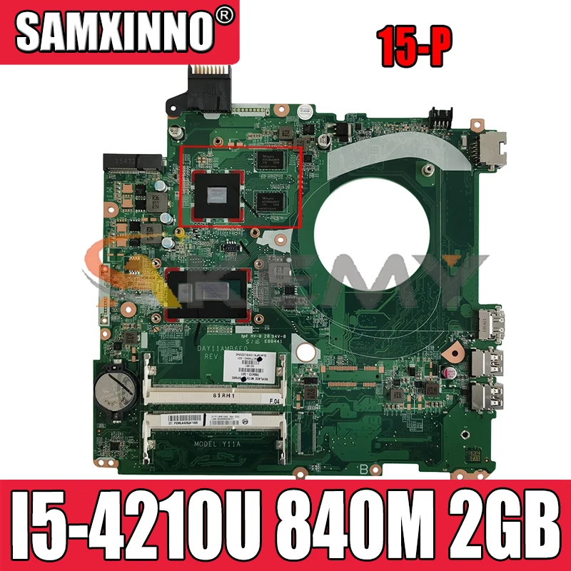 

Материнская плата для ноутбука HP 15-P 15-K серии 763588-501 763588-001 с процессором I5-4210U 840M 2 Гб GPU DAY11AMB6E0 100% протестирована Быстрая доставка
