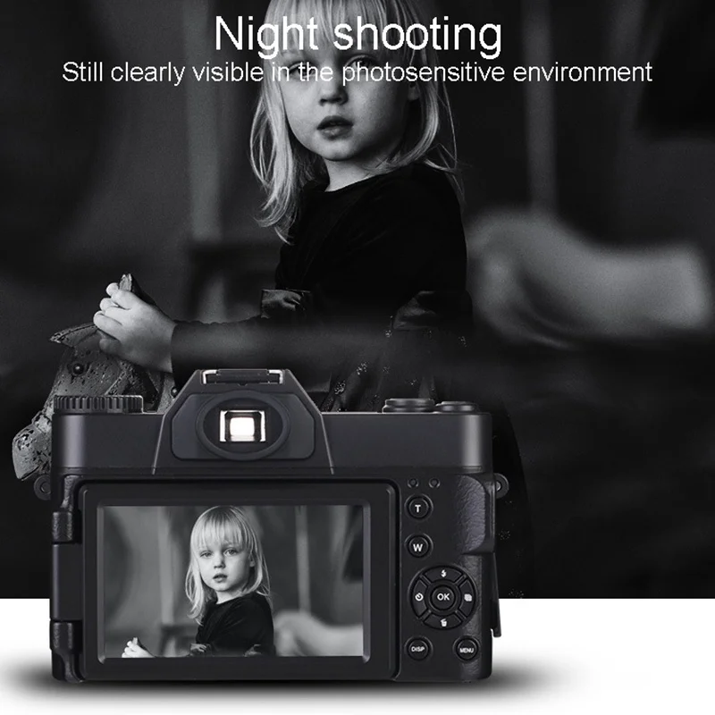 4K HD Digital Camera Micro Single with WiFi Professional Digital Camera Vlog Can Use Support Lens Video Camera Camara Best enlarge