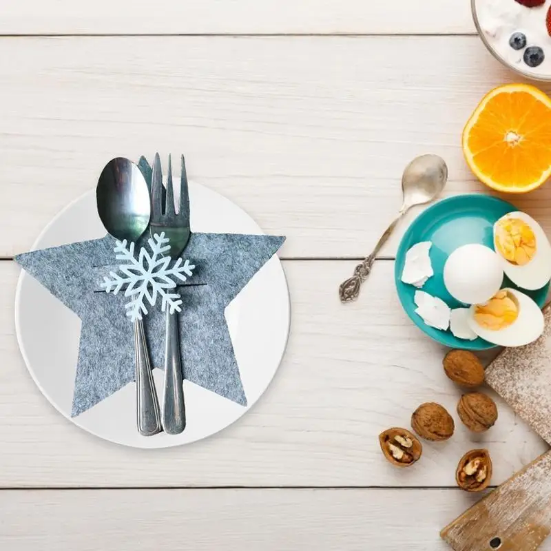 4 шт. рождественские столовые приборы нож и вилка рождественская сумка для