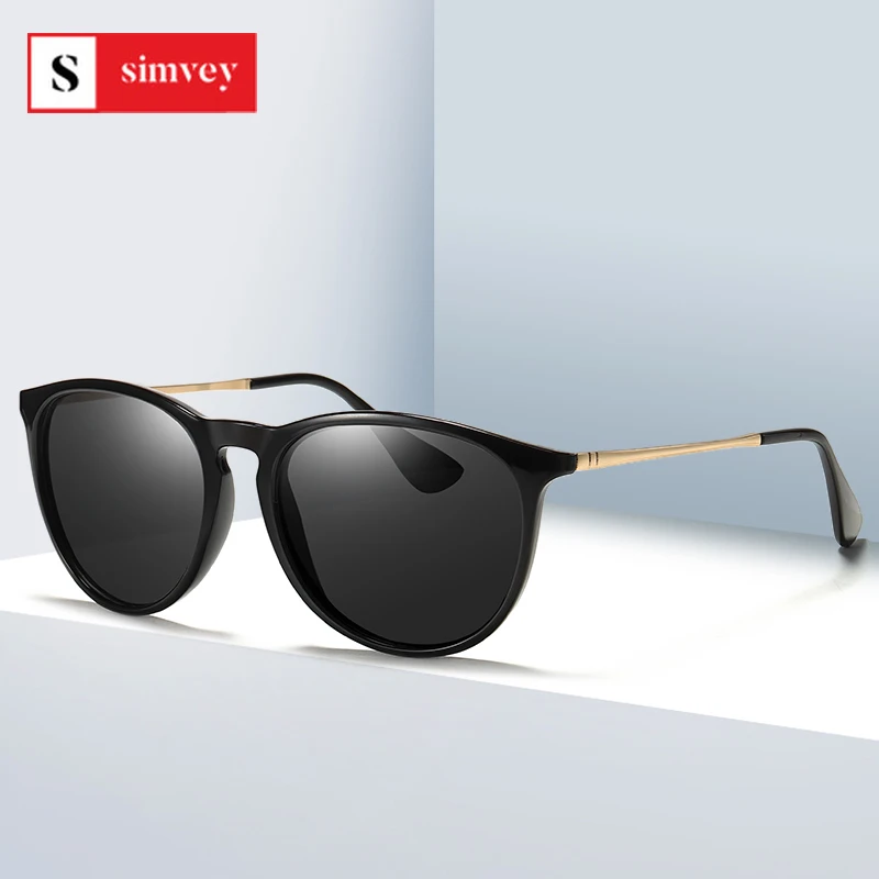 

Simvey Модные солнцезащитные очки большого размера кошачий глаз для женщин классические роскошные винтажные поляризационные солнцезащитные ...