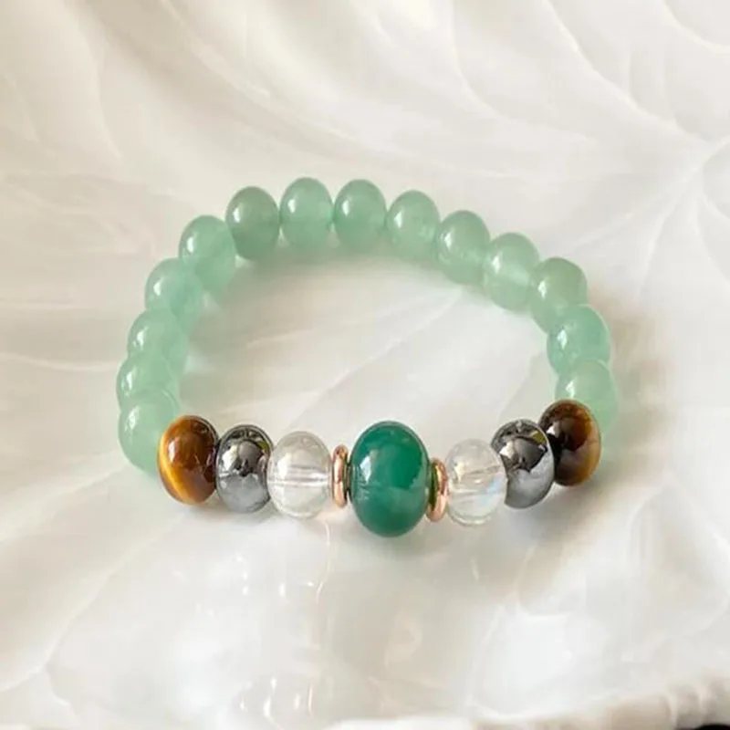 

Богатство и большое количество удачи браслет из бисера Деньги драгоценный камень авантюрин Мала Браслет подарок