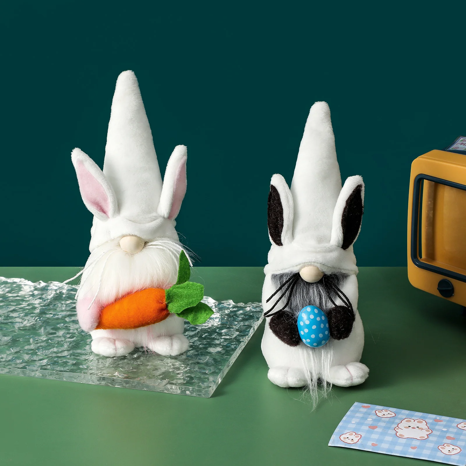 

Новинка, пасхальный гоблин, гном, настольное украшение, мультяшная кукла, праздничная сцена, композиция, украшения, ткань + ПП хлопок